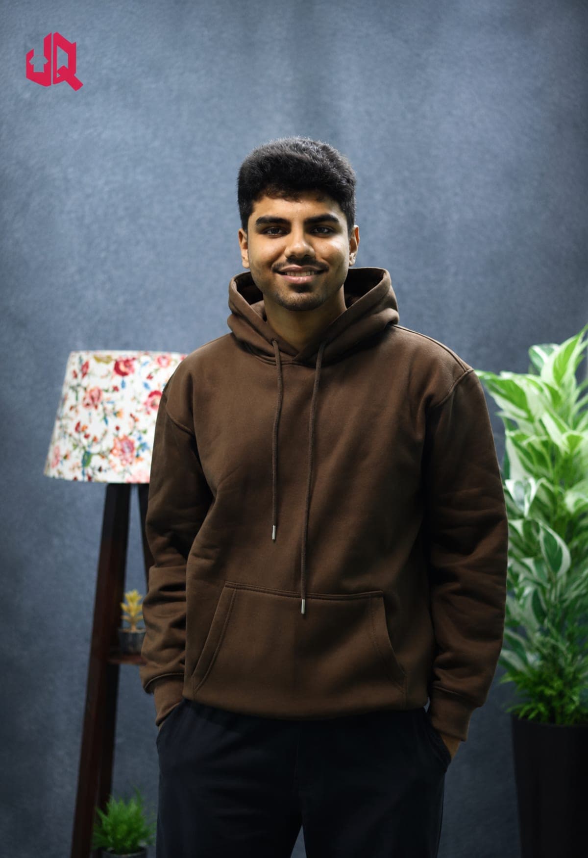 Premium Drop Shoulder Hoodie-Coffee Colour